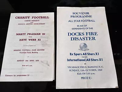 Dave Webb X1 V Marty Feldman X1 1970 Charity Football Programme • £0.99