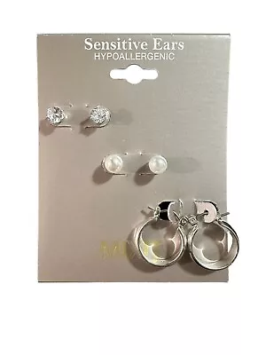 MIXIT Hypoallergenic 3 Pair Earring Set • $6