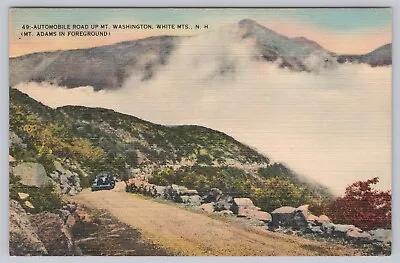 Mt. Washington White Mountains New Hampshire Vintage Linen Postcard C 1930 • $8.27