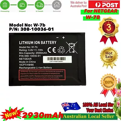 2024sNEW Battery W-7b 308-10036-01 For Optus 4G Modem AC800S Netgear 800S W-7 W7 • $22.60
