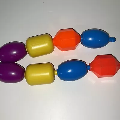 Vintage Fisher-Price Snap-Lock Beads Lot Of 8 Pop Together Beads • $9.99