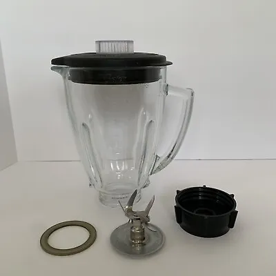 $29.99 • Buy OSTER DURALAST Classic Blender Replacement Glass Pitcher Jar Lid 6 Cup Complete