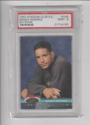 1992 Stadium Club S.E. Skydome #146 Manny Ramirez Rookie Card PSA 9 Mint • $1.95