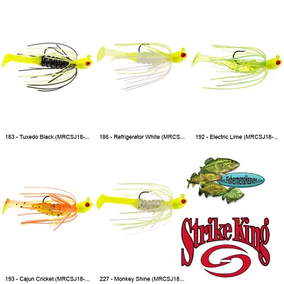 Strike King Mr Crappie Swim Jig Krappie Kicker 1/8oz (MRCSJ18) Any 5 Color Baits • $6.92