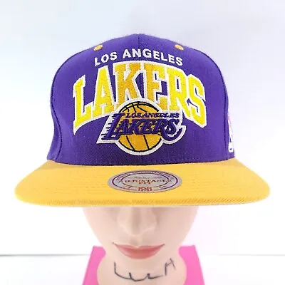 Mitchell & Ness Los Angeles Lakers SnapBack Cap Purple Yellow Snap Back • $22.94