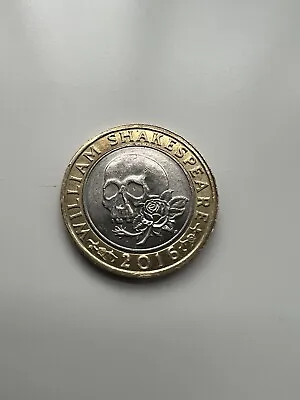 £25000 • Buy 2£ Rare Coin William Shakespeare 2016 Original Two Pound Skull Official ©