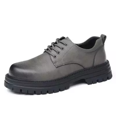 Mens Work Casual Oxfords Faux Casual Lace Up Round Toe Non-slip Platform Shoes  • $62.89