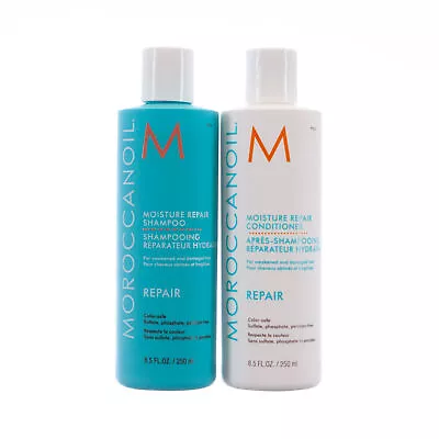 Moroccanoil Moisture Repair Shampoo And Conditioner 8.5oz/250ml SET • $40