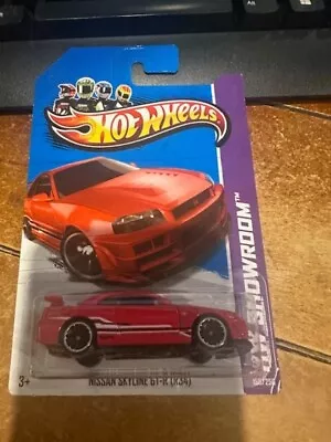 2013 Hot Wheels HW Showroom Nissan Skyline GT-R (R34) #158 Red • $19.95