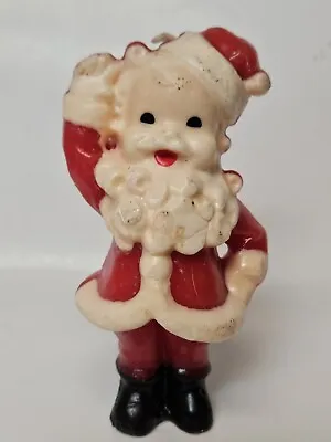 Vintage Gurley Waving Jolly Santa Claus Christmas Candle 5.25” • $14.99