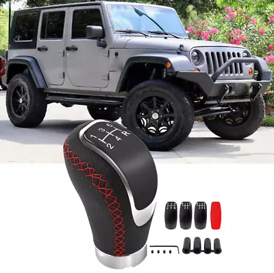 5/6 Speed Manual Car Gear Stick Shift Knob Lever Head Shifter For Jeep Wrangler • $16.19