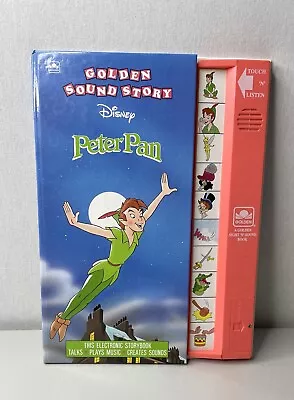 Vintage 1991 Golden Sound Story Disney Peter Pan Electronic Story Book • $21.16