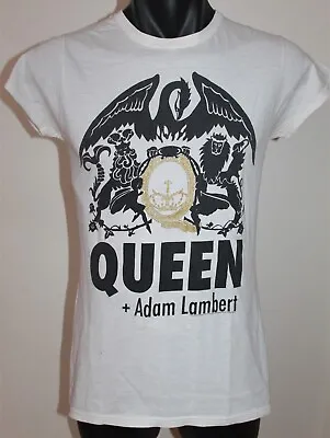 Queen + Adam Lambert In Concert 2014 T-Shirt Women's Size Medium Music Concert • $19.99