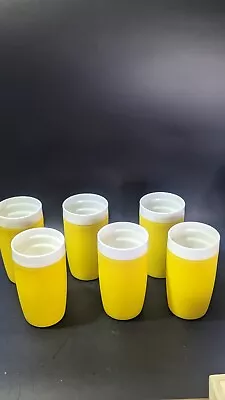 Lot Of 6 Vintage Bolero Therm-O-Ware 5 1/4  Tumblers Sunshine Yellow 50-60s • $45