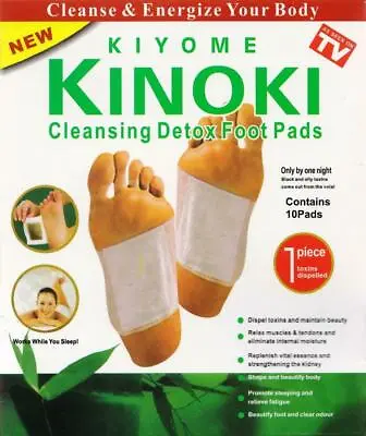 50 Cleansing KinokI Detox Foot Pads Patch Pain Relief Soothing Herbal Seen On TV • $15.95