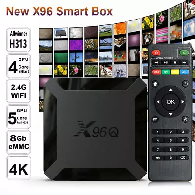 XGODY Smart TV Box 4K Android 10 1+8GB HDMI Quad Core WIFI Media Player Streamer • £23.99