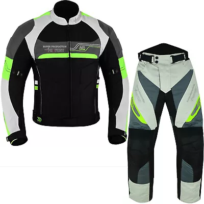 Profirst Mens Motorbike Suit Textile Waterproof Cordura Motorcycle Racing Jacket • £99.99