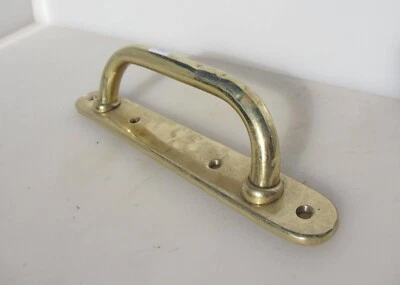 £22 • Buy Antique Brass Door Handle Shop Pull Pub Old Art Deco Vintage 12 