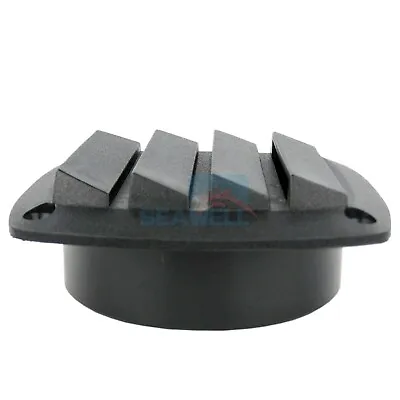 Marine Louvered Vents Round 4 Inch Hose Hull Air Vent Boat Plastic Black • $15.99