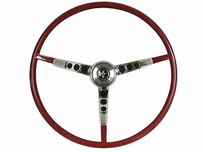 1965 Mustang Reproduction Red Steering Wheel Kit Alternator Only • $319.43