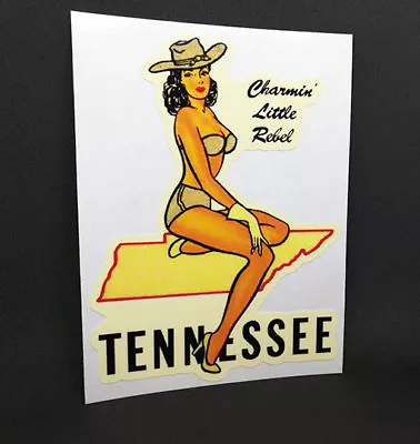 Tennessee Pin Up Vintage Style Pinup DECAL Vinyl STICKER • $4.69