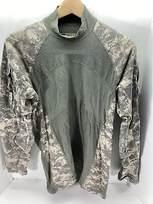 Massif Army ACU Combat Shirt Men Sz Large Long Sleeve Crew Neck FR Camouflage • $22.45