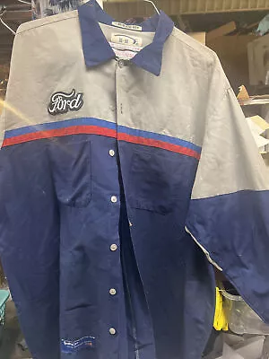 Vintage Ford Dealership Mechanics Shirt 2xl Long Sleeve EUC • $25