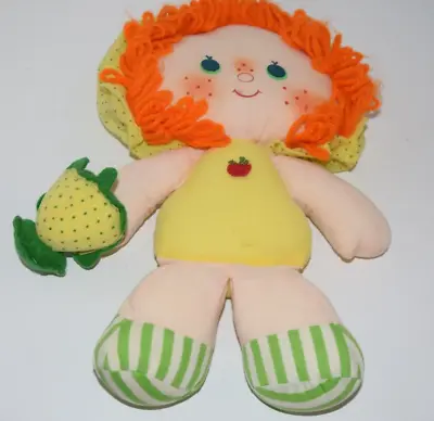 1981 Vintage Strawberry Shortcake Rag Doll Friend Apple Dumpling & Her Turtle • $33.96