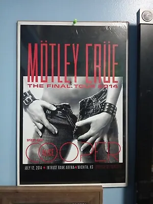 Vintage  Rock 'n' Roll Poster  MOTLEY CRUE - THE FINAL TOUR ; 12x18 From Show  • $59.99