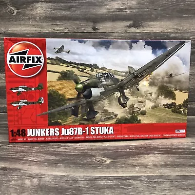 $54.95 • Buy AirFix Junkers JU87B-1 STUKA A07114 1:48 WWII-era Model Plane Kit Ships Free