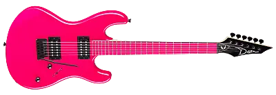 Dean CZONE FLP Series Florescent Pink 80s Style Double Cutaway Electric Guitar • $259