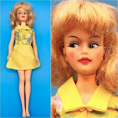 Ideal 1965 Glamour Misty Doll Blonde Side Glancing MISS CLAIROL MOD Yellow Dress • $42.46