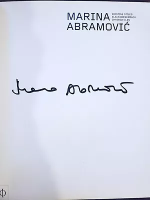 Marina Abramovic CONTEMPORARY ARTISTS *SIGNED* 2008 Softcover 1ST.1ST. RARE! • $526.16