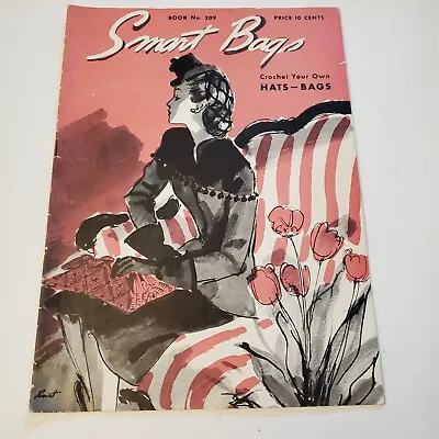 Smart Bags Book #209 Vintage Crochet Patterns For Hats & Bags • $8.99