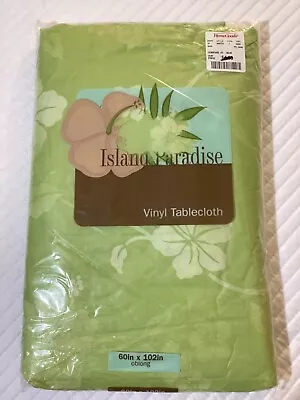 Elrene Home Fashions  Island Paradise  Vinyl Flannel Back Tablecloth  60 X 102  • $21.99
