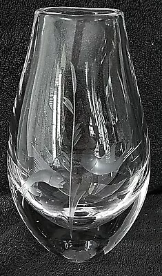 Sweet!! Signed & Numbered Kosta Clear Vase With Koi Fish Etched On Front Nice!! • $29.99