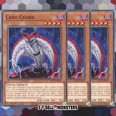 Yu-gi-oh! TCG 3x Card Guard EGS1-EN011 Common X3 YUGIOH! NM • $1.59