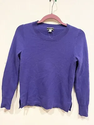 J Crew Cashmere Purple Shirt Top Pullover Sweater XS  • $19.99