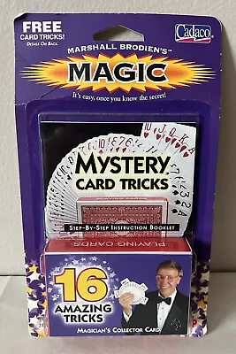 Vtg New 1999 Marshall Brodien’s Magic Card Trick Playing Cards NOS Cadaco Sealed • $15.28