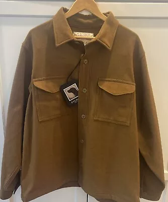 Filson Seattle Wool Jac Shirt | XL | Dark Tan | 20251028 | Made In USA | NWT • $365