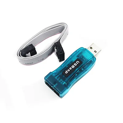 USBASP USBISP AVR Programmer Adapter 10 Pin Cable USB ATMEGA8 ATMEGA128 Arduino • $6.29