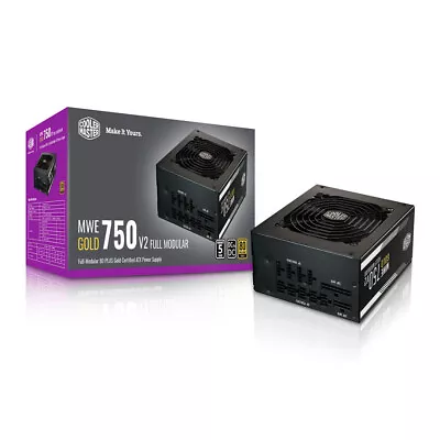 Cooler Master MWE 750W PSU 80+ Gold Full Modular Power Supply • £111