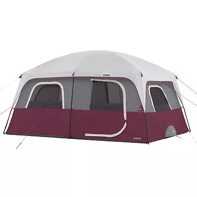 CORE Straight Wall 14 X 10 Foot Cabin Tent With 2 Rooms & Rainfly (For Parts) • $94.45