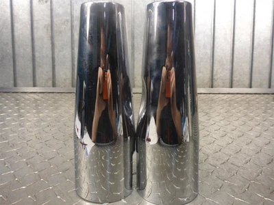 $18.47 • Buy 07 Yamaha V Star Classic XVS650 Upper Top Fork Tube Chrome Cover Pair 