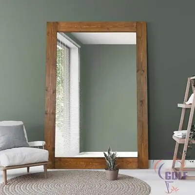 £618 • Buy Extra Large Solid Wood Frame Wall/Leaner Mirror 6ft10 X 4ft10 209cm X 149cm