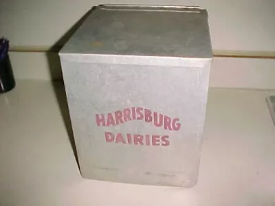 HARRISBURG DAIRIES  Galvanized  MILK BOX  -  Made By The Blind Assn  -Altoona PA • $73