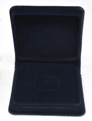 High Quality £1 Coin Presentation Box Blue Plastic/Velvet - BOX ONLY [D] • £9.95