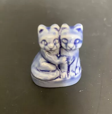 VTG Wade England Whimsies Two Cute Blue Cats • $4