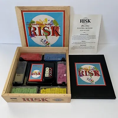 Risk Game In Wooden Box Complete Parker Brothers Nostalgia Games Series 2003 • $24.99
