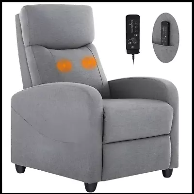 2024 New Fabric Recliner Chair Ergonomic Office Adjustable Modern Padded Seat • $129.99